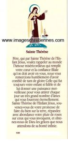 Prière à Ste Thérèse