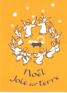 Carte de vœux abbaye argentant : Ronde des anges