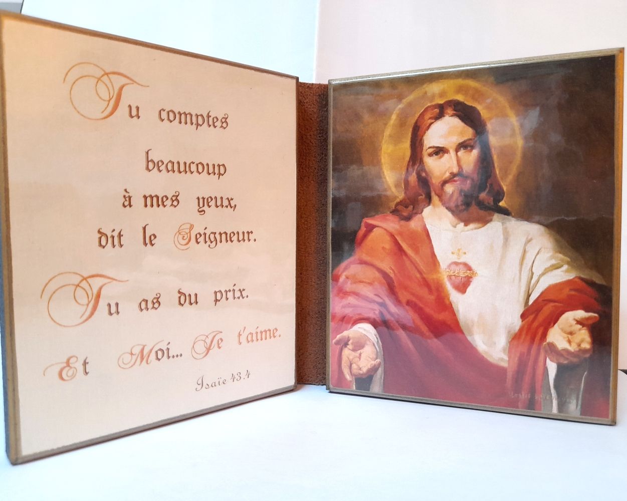 Diptyque du Sacré Coeur de Jésus