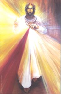 Poster A4 de Jésus Miséricordieux par Soeur Marie Anastasia