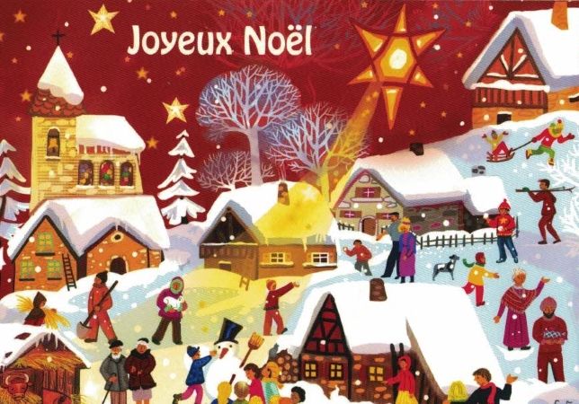 Carte de vœux chrétienne : les rois mages