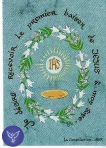 Hostie et couronne de lys