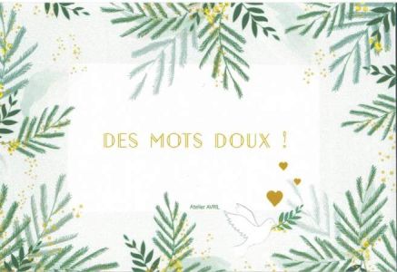 Carte Postale : Des mots doux