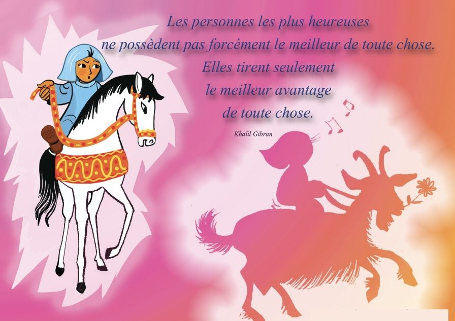 Carte à message de Moinette : Les personnes les plus heureuses....