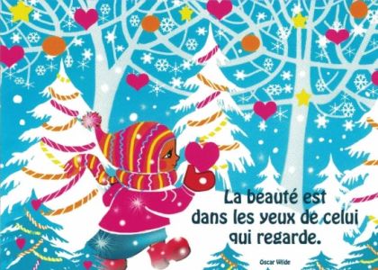 Carte à message de Moinette : citation Oscar Wilde