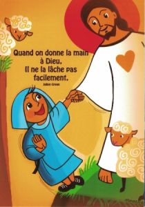 Carte à message de Moinette : encouragement