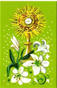 Image de Communion avec le Tantum Ergo