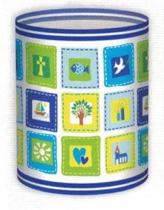 Lanterne multimotifs bleue