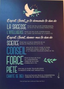 Carte Esprit-Saint je te demande…13 cm /18 cm