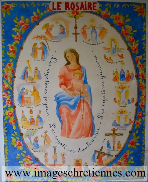 Poster Les 15 Mystères du Rosaire