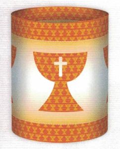 Lanterne calice orange