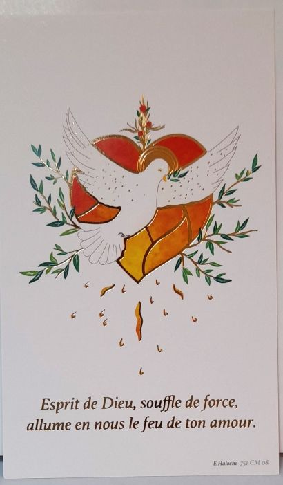 Image de baptême / confirmation  - Colombe du Saint Esprit