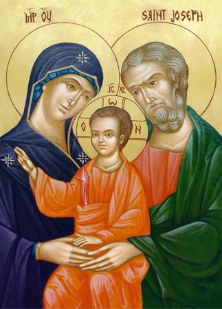 Poster de la Sainte Famille 30 cm