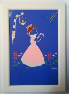 saint céramique encadrée N°029