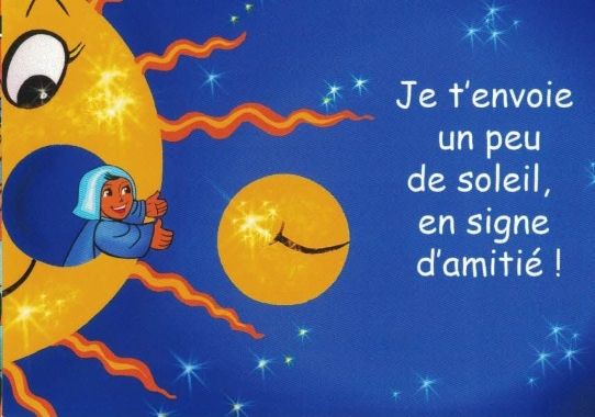 Carte à message de Moinette : Amitié