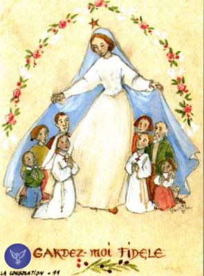 Vierge Marie et communiants