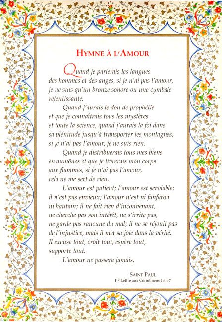 Hymne à l'amour