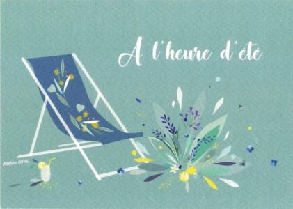 Carte à message : A l’heure d’été
