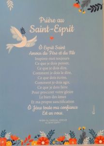 Carte Prière à l’Esprit-Saint du Cardinal Verdier