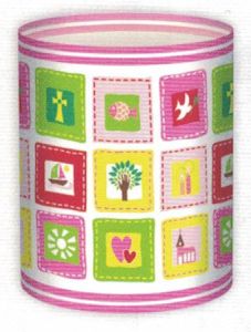 Lanterne multimotifs rose