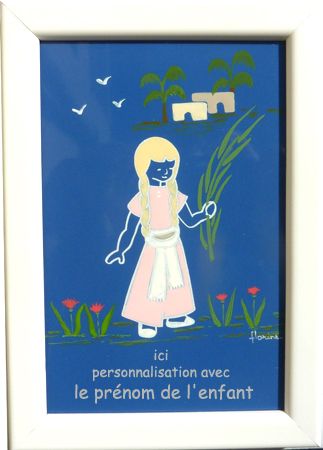 saint céramique encadrée N°025