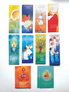 Lot d’images de profession de foi – illustrations de Maïte Roche et de Gabrielle WB