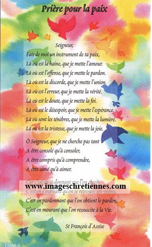 Prière de Saint François