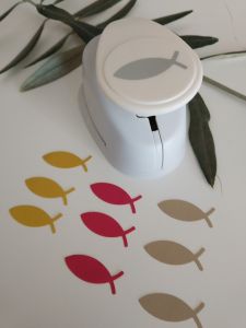 Perforatrice fantaisie motif ichtus 3.81 cm