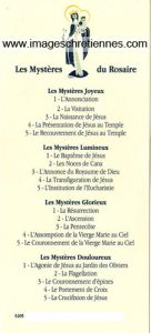 Les mystères du Rosaire