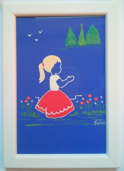 saint céramique encadrée N°031