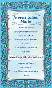 Image Prière du Je vous salue Marie
