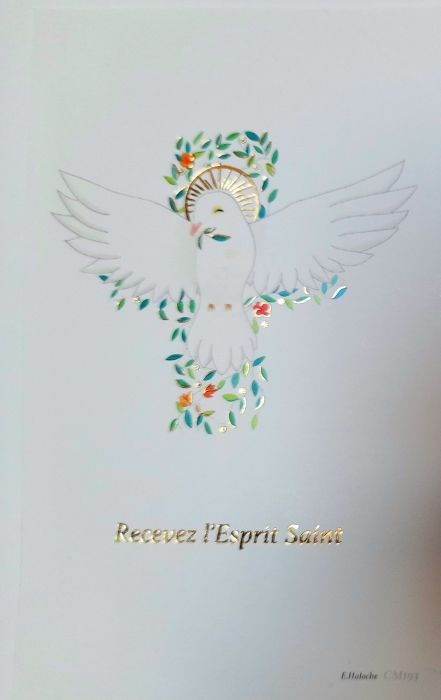 Image de baptême / confirmation  - Colombe du Saint Esprit
