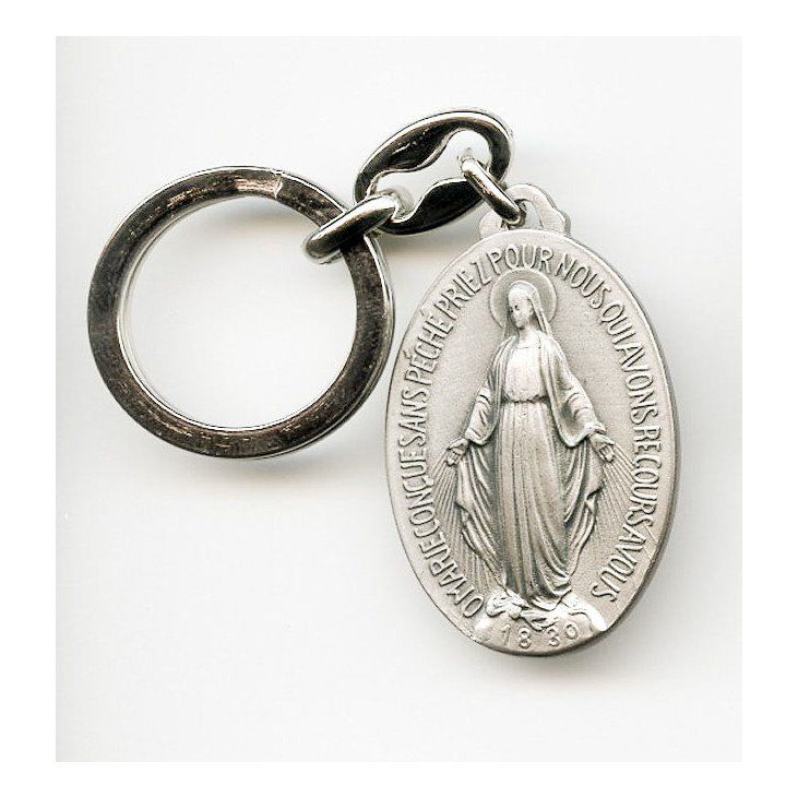 Porte clés Médailla Miraculeuse 4.50 cm pour la médaille