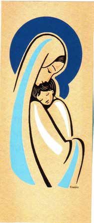 Vierge Mère Bandeau 22 cm