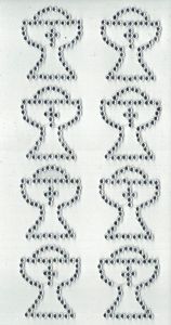 Stickers communion calice diamants