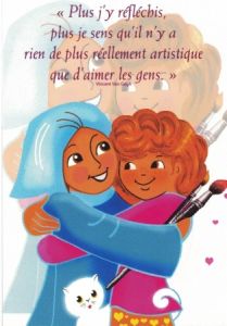 Carte à message de Moinette : Artiste d’amour