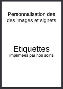 Etiquettes imprimées à coller au dos des images (54 étiquettes)