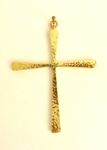 Croix martelée en Bronze 12,5 cm