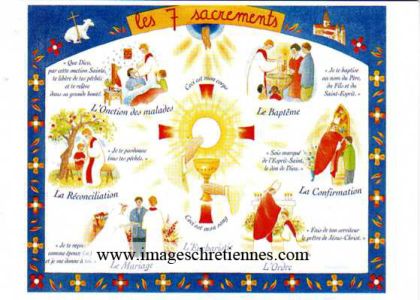 Poster Les sept sacrements