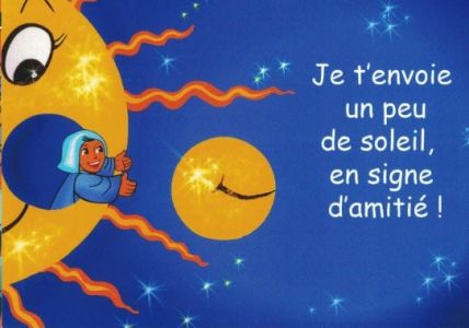 Carte à message de Moinette : Amitié