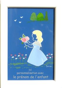 saint céramique encadrée N°024