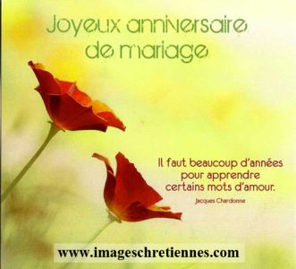 Joyeux anniversaire de mariage