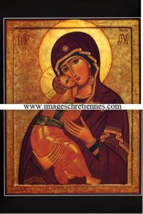 Poster Vierge de Vladimir A4