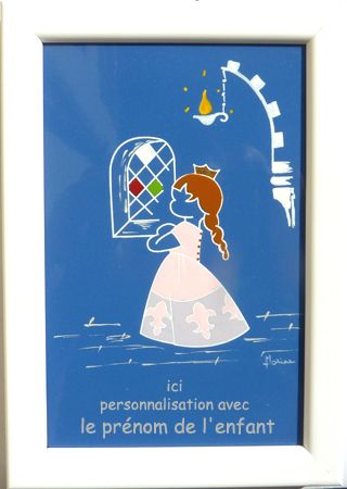 saint céramique encadrée N°009