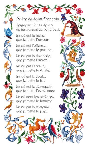 Image Prière de Saint François - 50 exemplaires