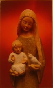 Marie, Jésus et colombe