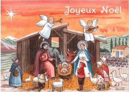 Carte double Crèche