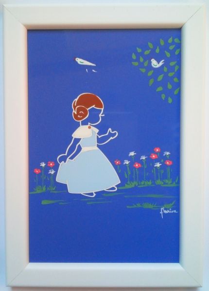 saint céramique encadrée N°040