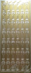 Stickers de première Communion dorés