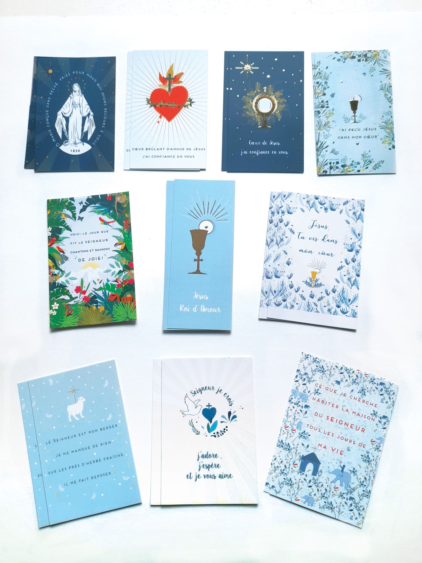 Lot d'images de première communion - illustrations de l'Atelier d'Avril